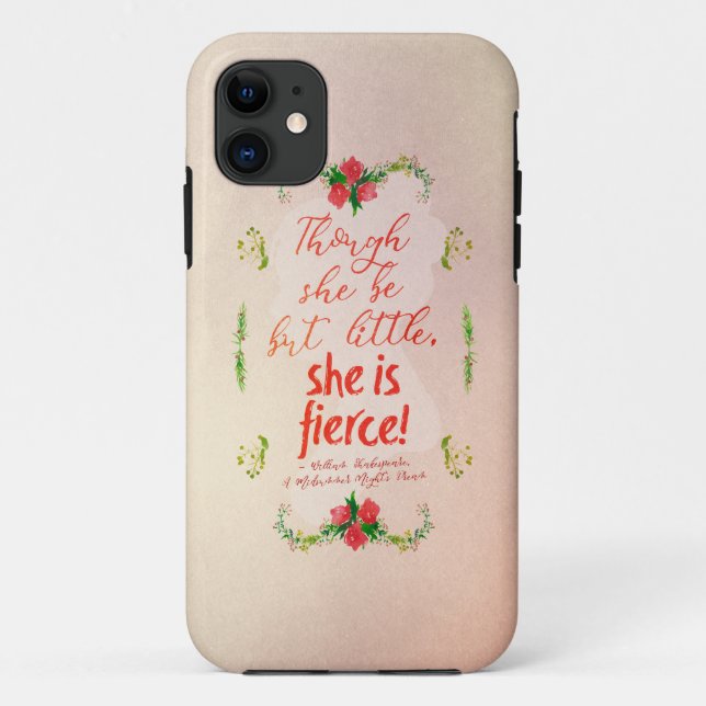 She is Fierce Case-Mate iPhone Case (Back)
