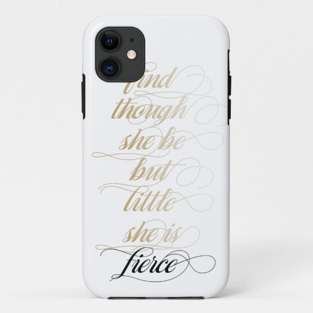 She is Fierce! iPhone 5 Case (Back)