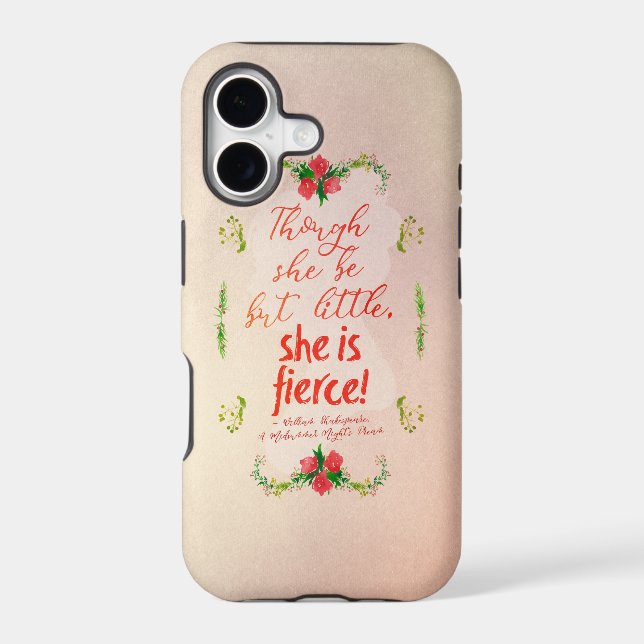 She is Fierce Iphone Case (Back)