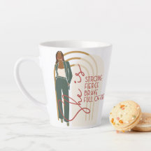 She Is Fierce Latte Mug