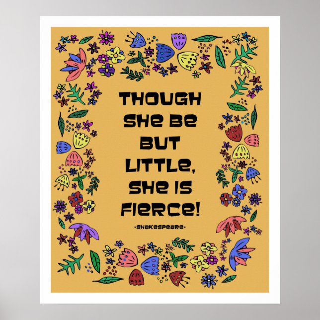 She Is Fierce Poster (Front)