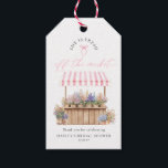 She Is Fresh Off The Market Pink Bridal Shower Gift Tags<br><div class="desc">These bridal shower thank you favor tags feature a flower market design. The script text is not editable. The other text is fully editable. For more advanced customization of this design,  simply select the "Customize It" button above.</div>
