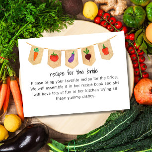 She is Fresh Off The Market Veggies Recipe Request Enclosure Card