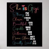 She Is Gigi Christian Mothers Day Present Grandma 