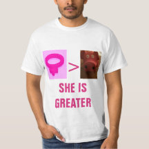 SHE IS GREATER MEN'S SHIRT