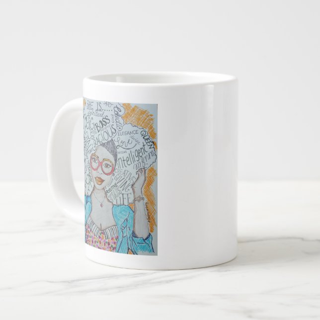 She Is... Jumbo Mug (Front Left)