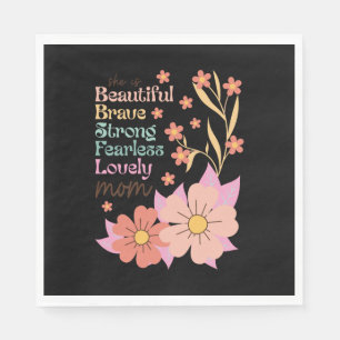 She Is Lovely Mom Napkins