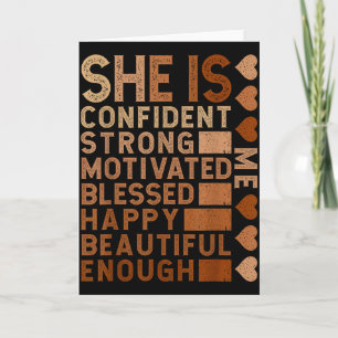 She Is Me Black Women Beautiful Strong Blessed Pro Card