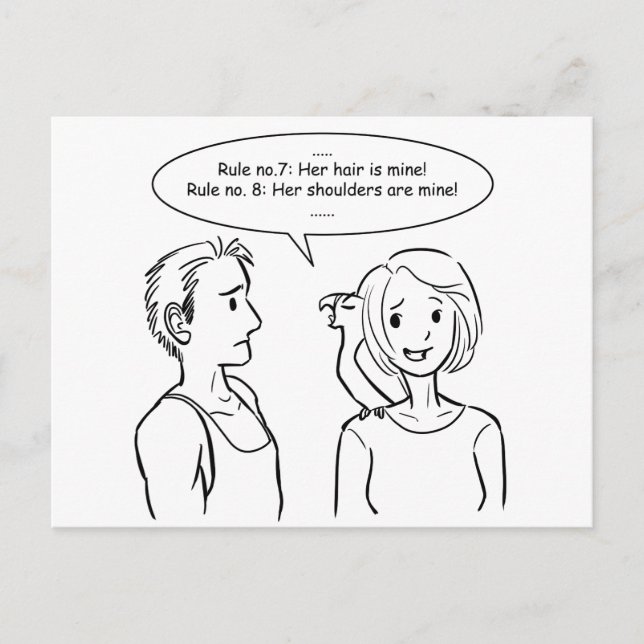 She is mine postcard (Front)