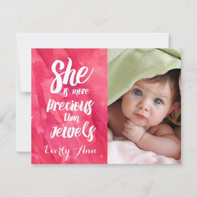 She is more Precious than Jewels Baby Girl (Front)