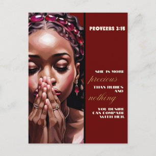 She is More Precious Than Rubies  Postcard