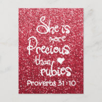 She Is More Precious Than Rubies Proverbs Glitter