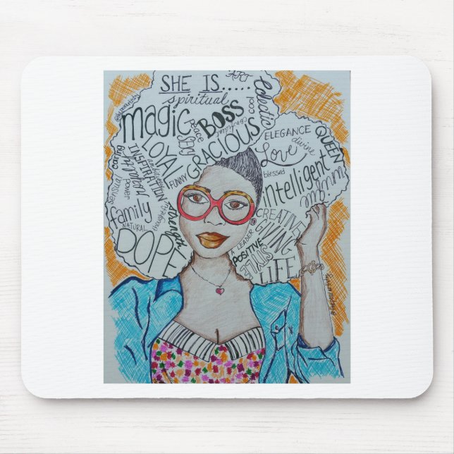 She Is... Mouse Pad (Front)