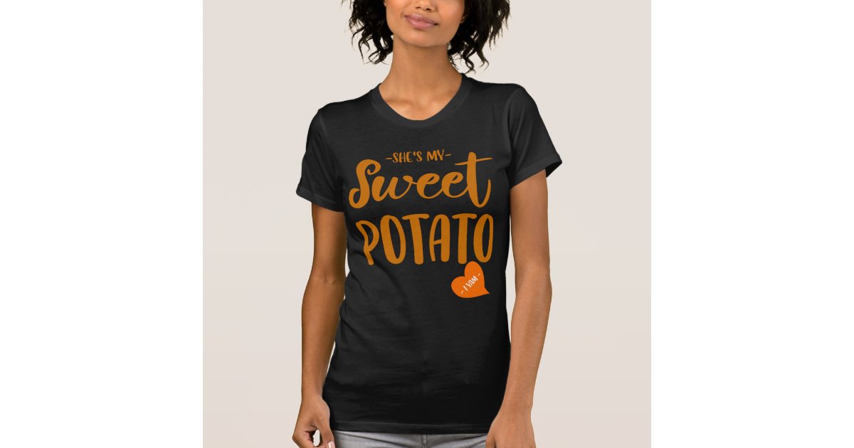 365 Printing Sweet Potato Yam Grey Matching Sweatshirt Pullover for Wedding 