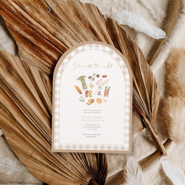 She is off the market floral bridal shower invitation (Creator Uploaded)