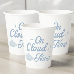 She Is On Cloud 9 Bachelorette Party Paper Cups