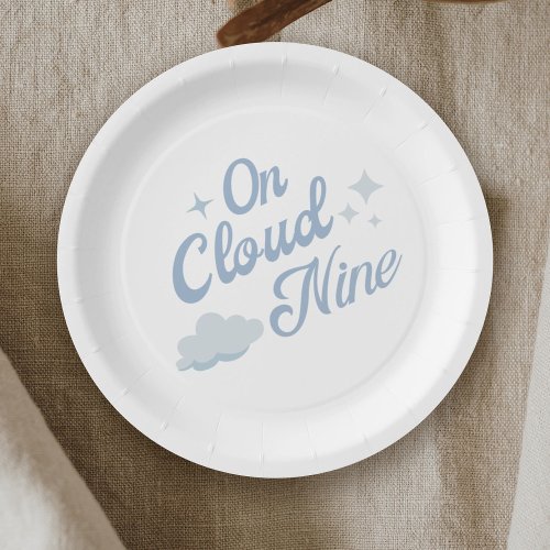 She Is On Cloud 9 Bachelorette Party Paper Plates