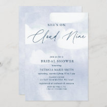 She is on Cloud Nine Bridal Shower Invitation