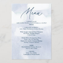 She is on Cloud Nine Bridal Shower Menu