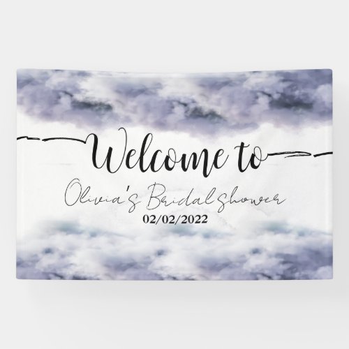 She is on cloud nine bridal shower welcome sign