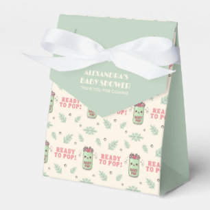 She Is Ready To Pop Baby Shower Boho Kawaii Soda Favor Boxes