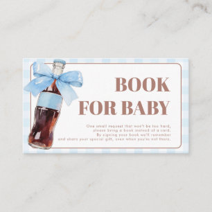 She Is Ready to Pop Blue Books for Baby Card 3.5x2