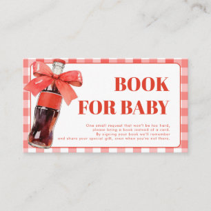 She Is Ready to Pop Red Books for Baby Card 3.5x2