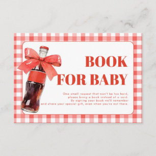 She Is Ready to Pop Red Books for Baby Card 3.5x5
