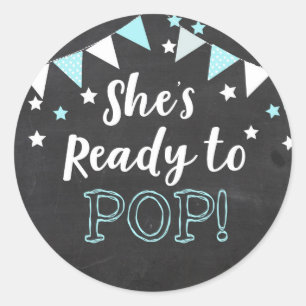 She is Ready to Pop Sticker Boy