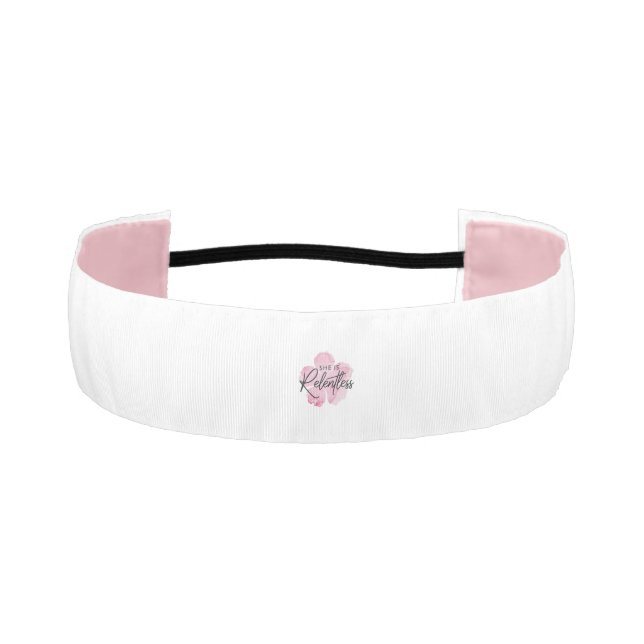 She is Relentless Sports Hair Band Athletic Headband (Front)