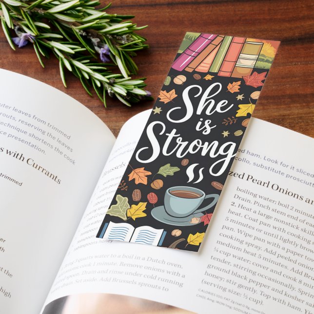 She is Strong Autumn Book-Themed  Bookmarks (Book)