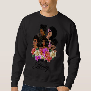 She Is Strong Black Women Bible Melanin Christian  Sweatshirt