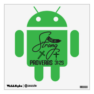 She is Strong" Collection – Proverbs 31:25 Wall Decal