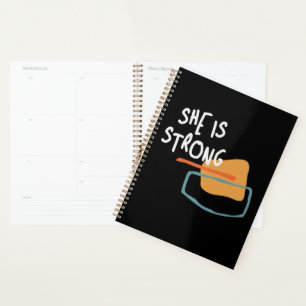 She is Strong - Empowering Christian Quote Planner