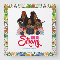 She is strong proverbs 31:25 black woman melanin