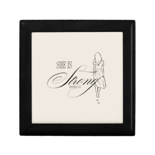 She is Strong Proverbs 31:25 Gift Box