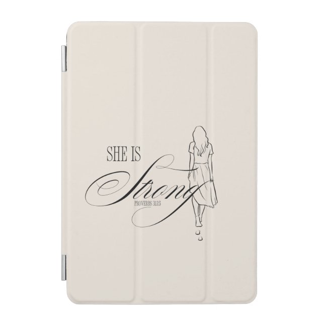 She is Strong Proverbs 31:25 iPad Mini Cover (Front)