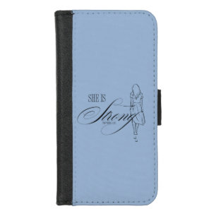 She is Strong Proverbs 31:25 iPhone 8/7 Wallet Case