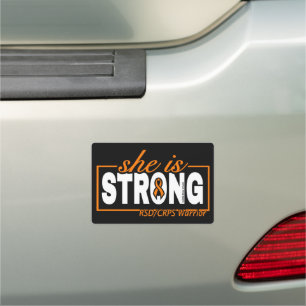 SHE IS STRONG...RSD/CRPS CAR MAGNET