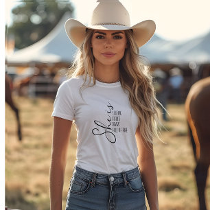 She is strong Script Typography Gift T-Shirt