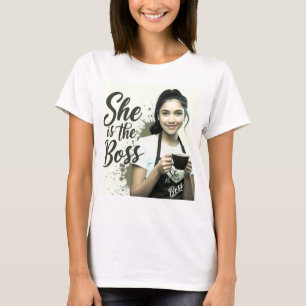 she is the boss women day  T-Shirt