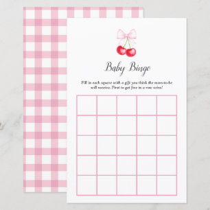 She is The Cherry On Top Baby Shower Bingo Game