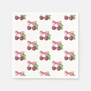 She is the cherry on top baby shower napkins