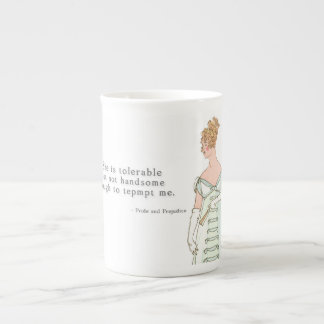She is tolerable - Pride & Prejudice Bone China Mug