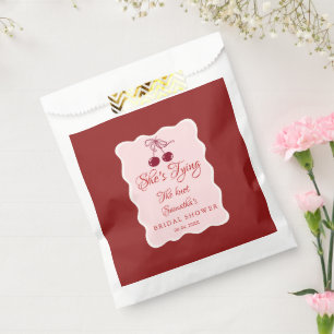 She is tying the knot Bridal Shower Favor Bag