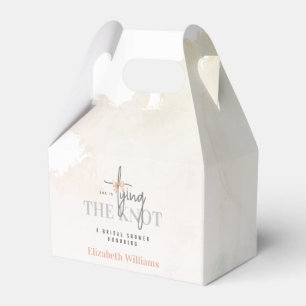 She Is Tying The Knot Chic Bridal Shower Party Favor Boxes