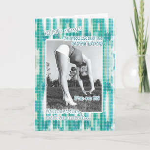 She knows wot's wot and is on it! birthday card