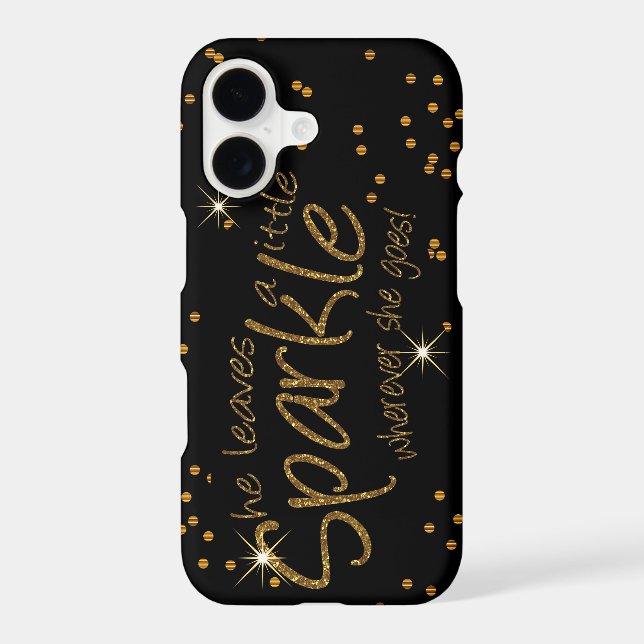 She Leaves a Little Sparkle Case-Mate iPhone Case (Back)