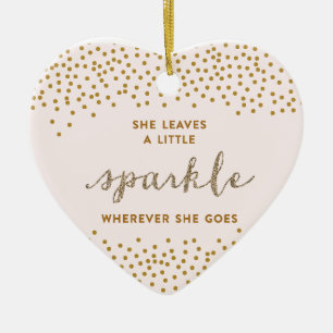 She Leaves a Little Sparkle Christmas Ornament