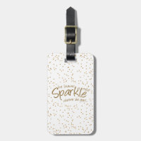 She Leaves a Little Sparkle in Gold & White